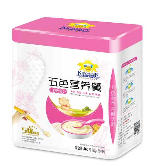 金盾愛嬰白糧組合五色營(yíng)養(yǎng)餐罐裝