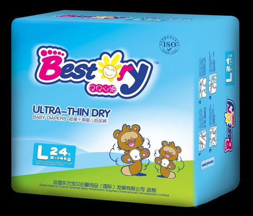 貝貝心語(yǔ)超薄干爽嬰兒紙尿褲L碼