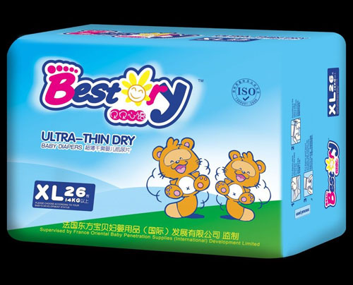 貝貝心語(yǔ)超薄干爽嬰兒紙尿片XL碼